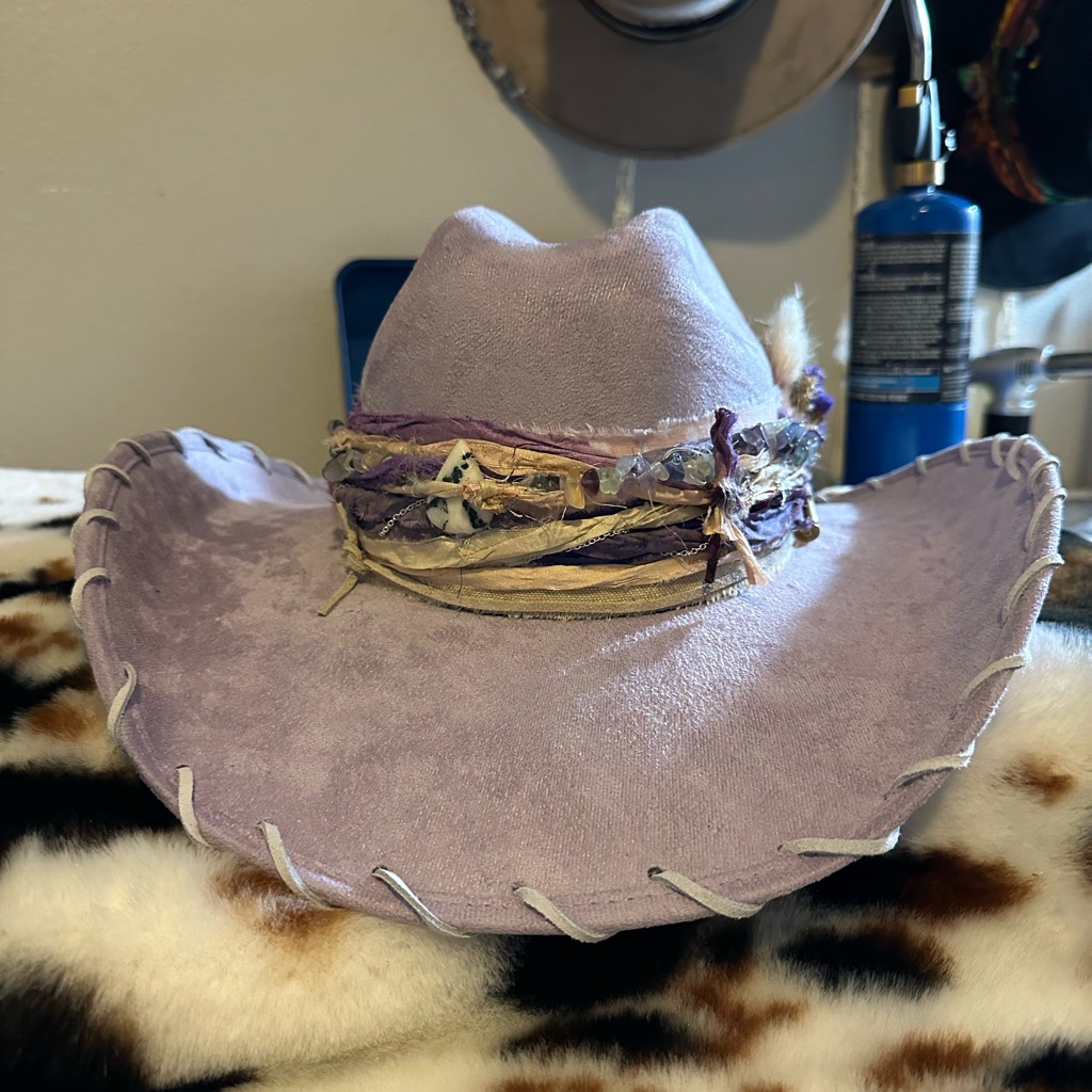 Nwt Lavender Cowgirl Hat